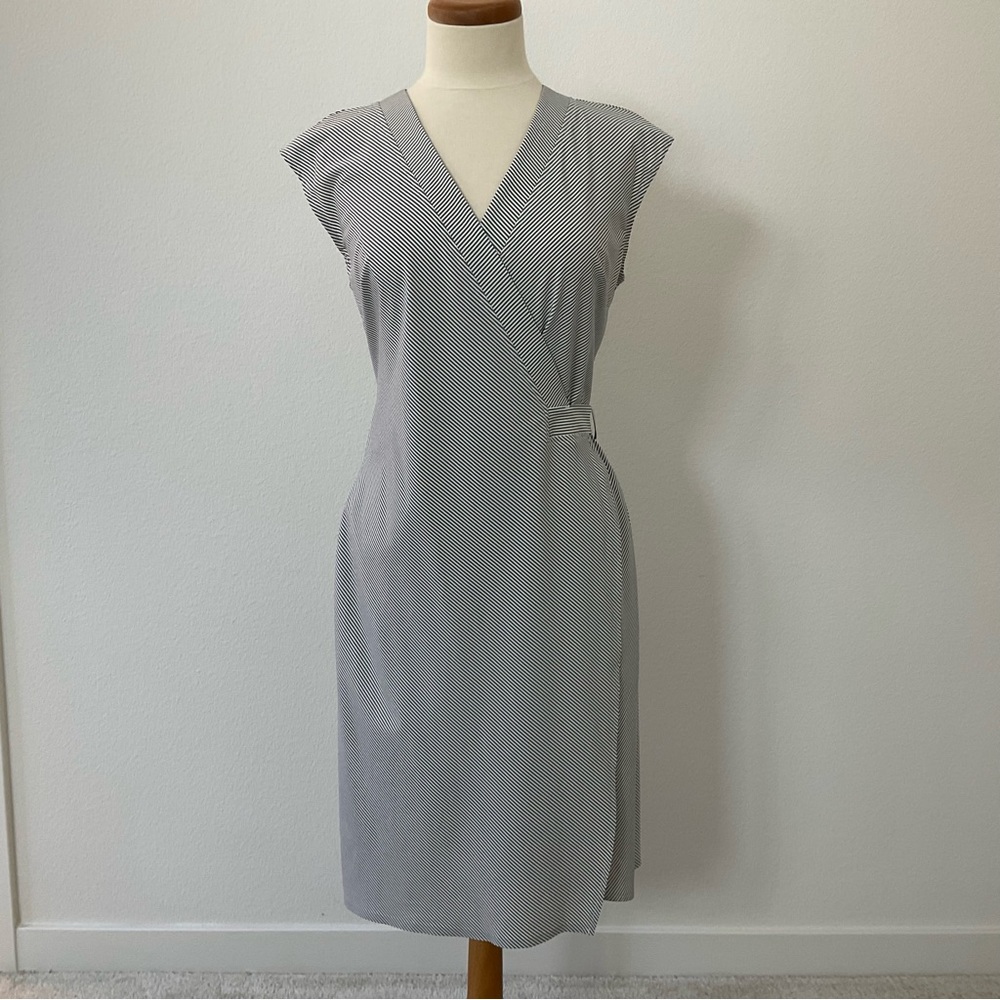 Athleta Newport Stripe Wrap Dress XS